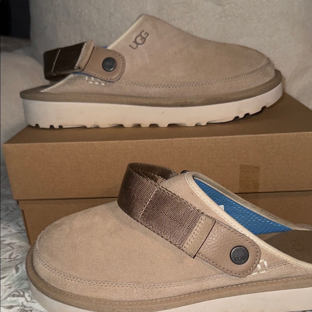 UGG Tan Slip-On Sandals